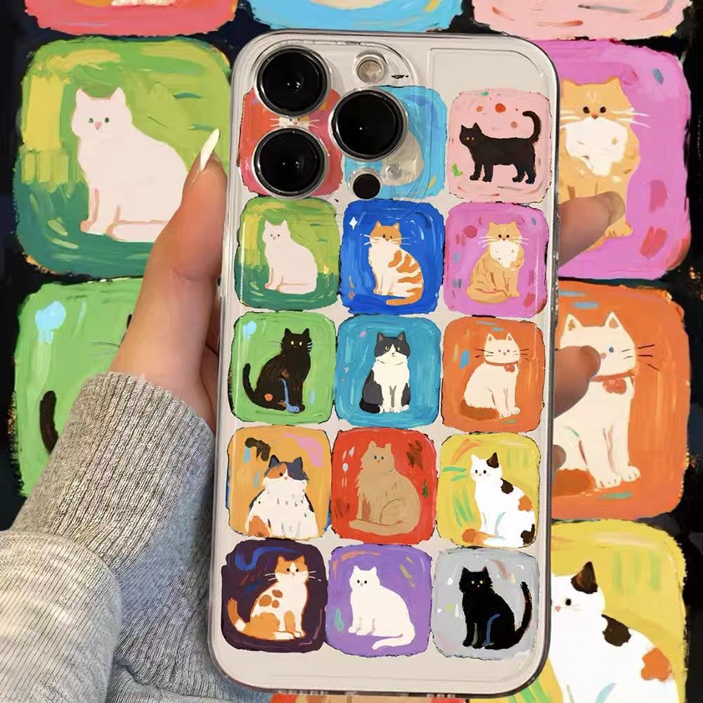 Dopamine Aesthetic Cat Phone Case