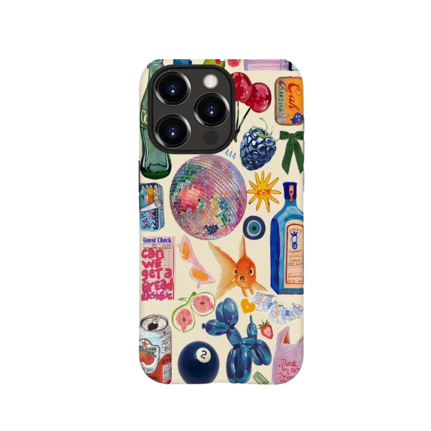 Colorful Abstract Hand-Drawn iPhone Case