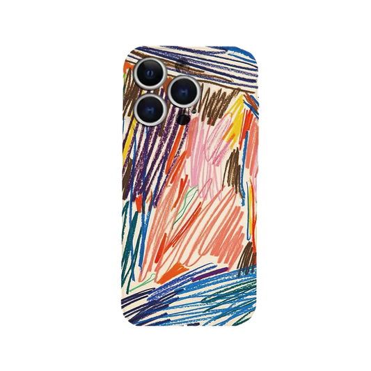 Colorful Abstract Hand-Drawn iPhone Case